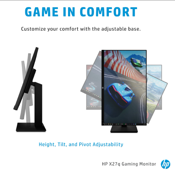 Buy HP X27q 165Hz 27 Inch IPS Gaming Monitor in Bangladesh 2023Techland BD